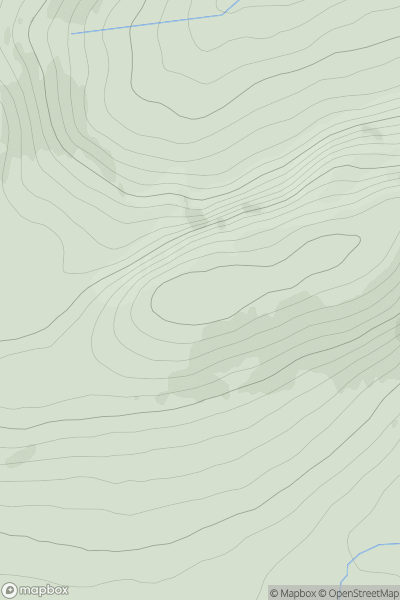 Thumbnail image for Creag Tharsuinn [Loch Lochy to Loch Laggan] showing contour plot for surrounding peak